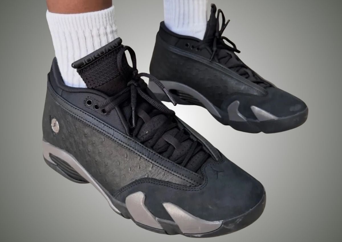 Air Jordan 14 Low Black Ostrich IZ3884-001